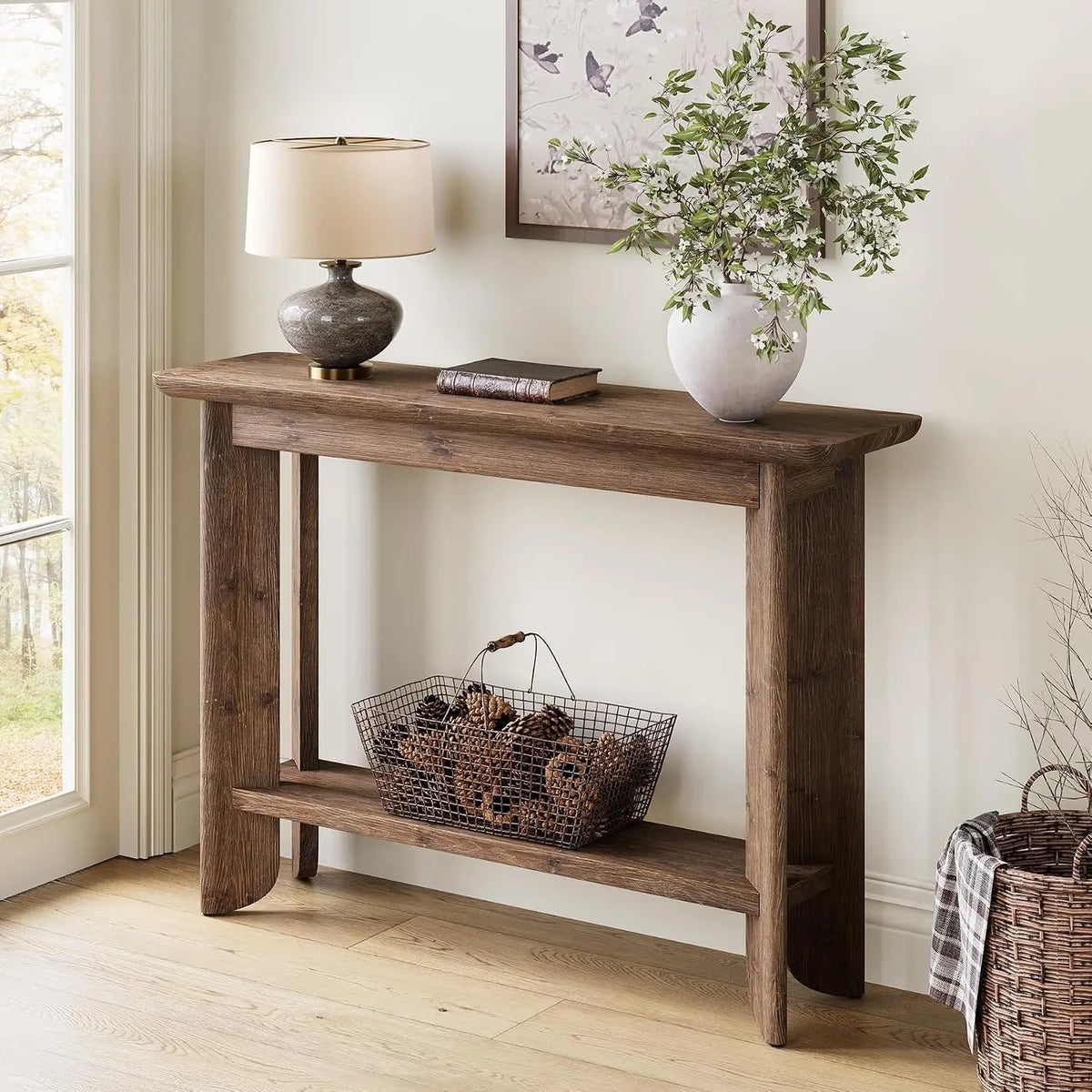 Console en Noyer 105 cm