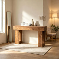 Console Rustique Effet Bois