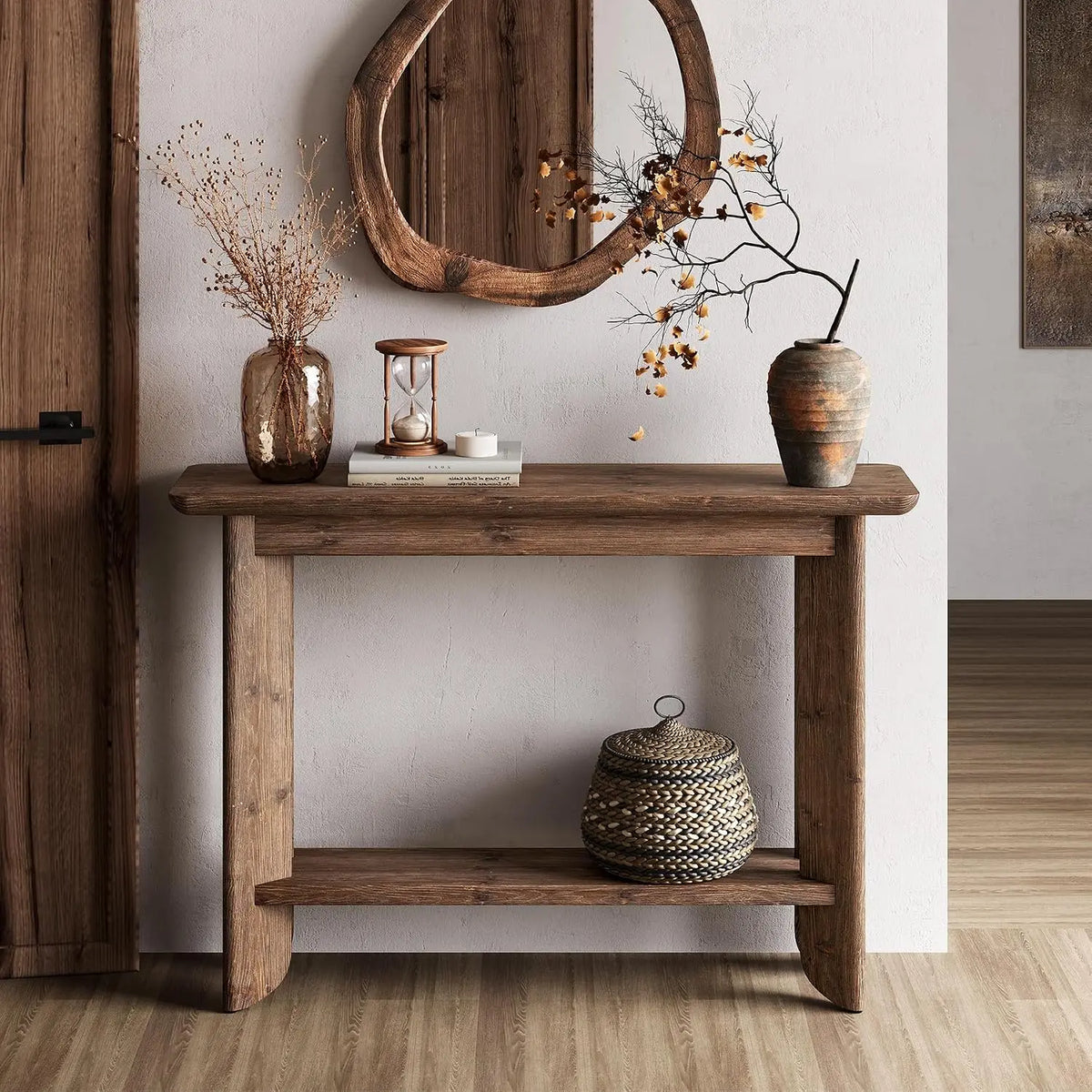 Console en Noyer 105 cm