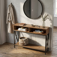 Console d'entrée avec étagère basse