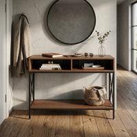 Console d'entrée avec étagère basse