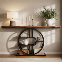 Console d'Entrée 5 Niveaux en Bois – Meuble Fin