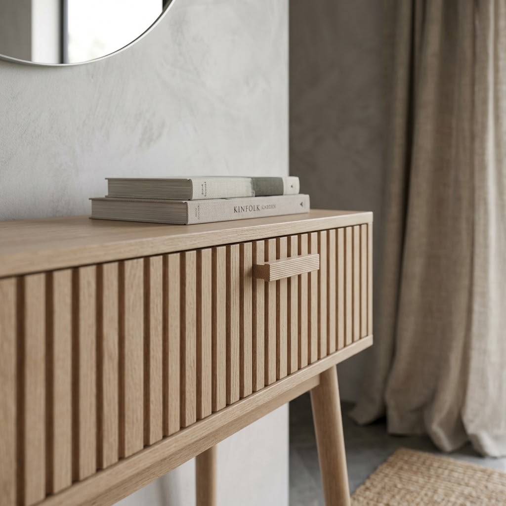Console en Bois Naturel