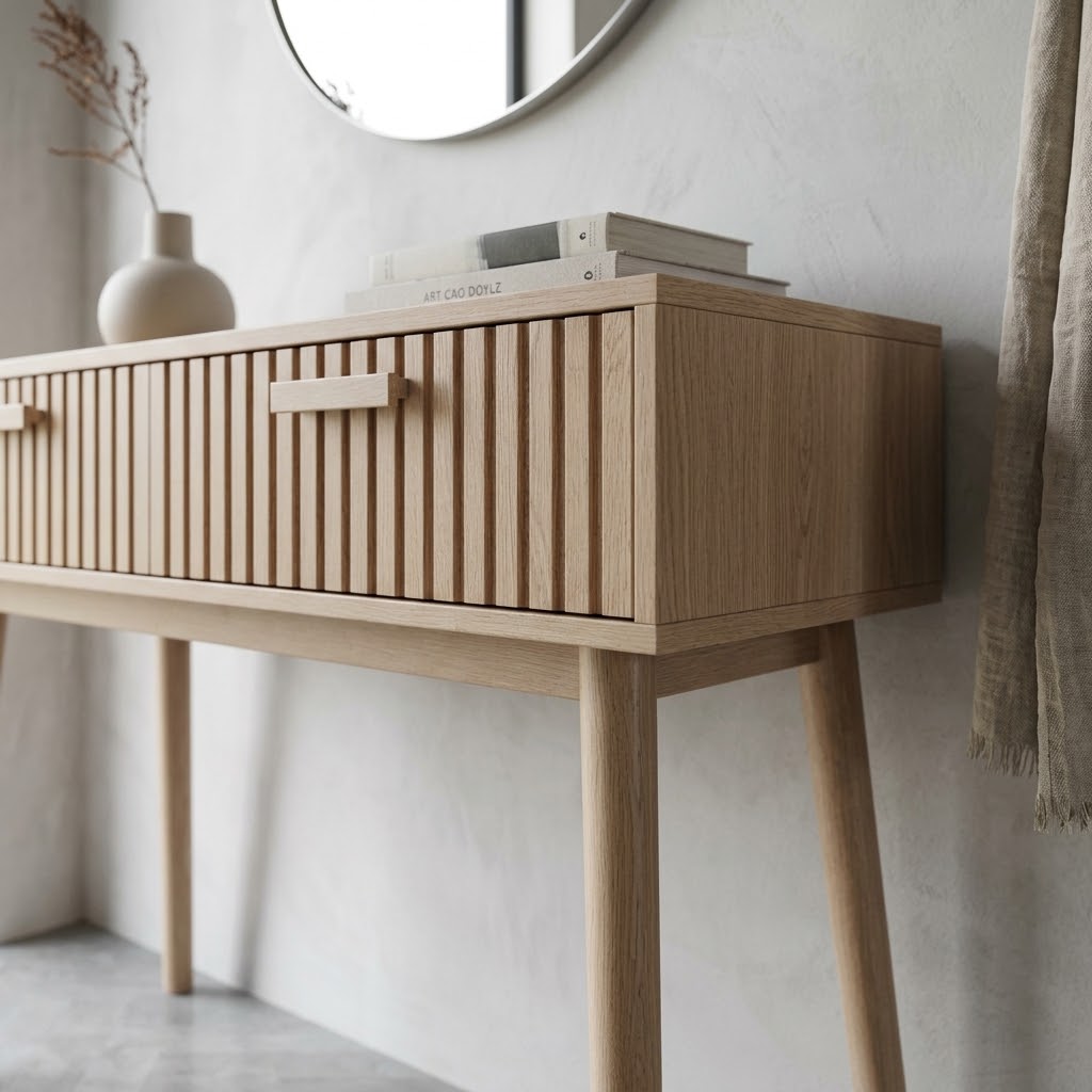 Console en Bois Naturel