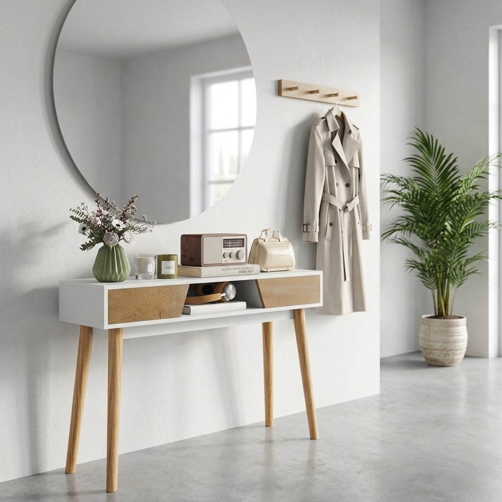 Console 2 Tiroirs et Niche