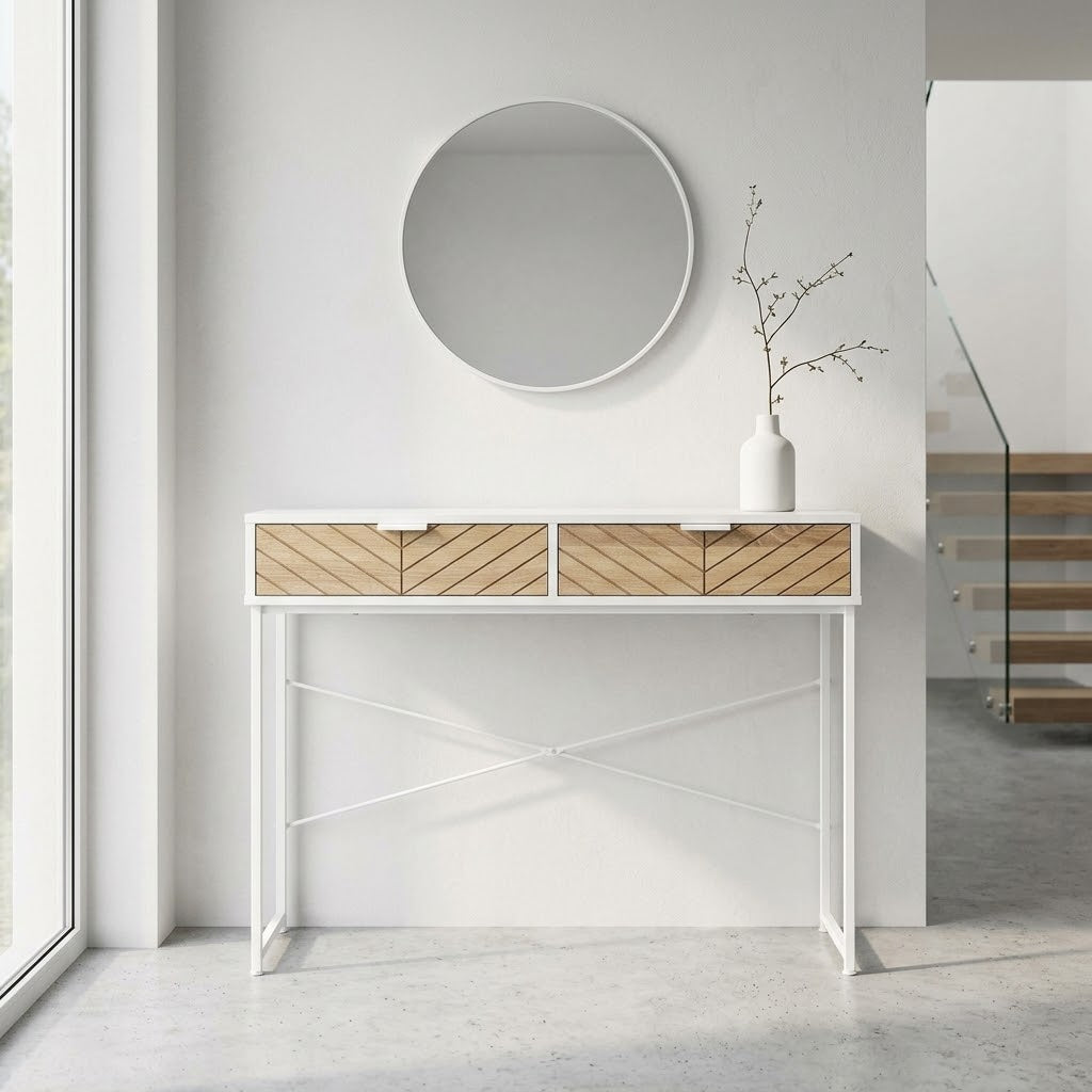 Console d'Entrée Motif Chevron