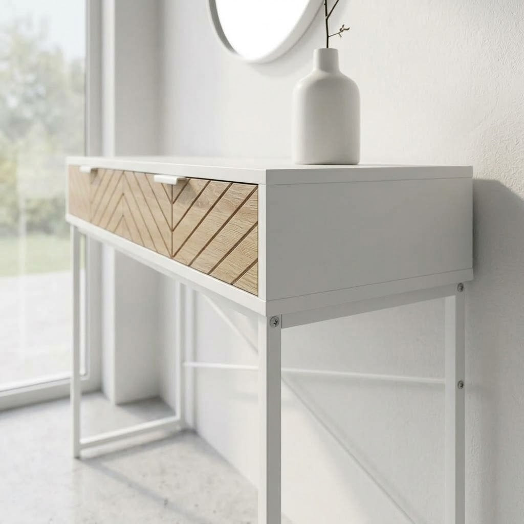 Console d'Entrée Motif Chevron