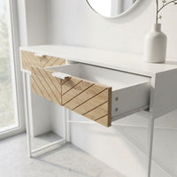 Console d'Entrée Motif Chevron