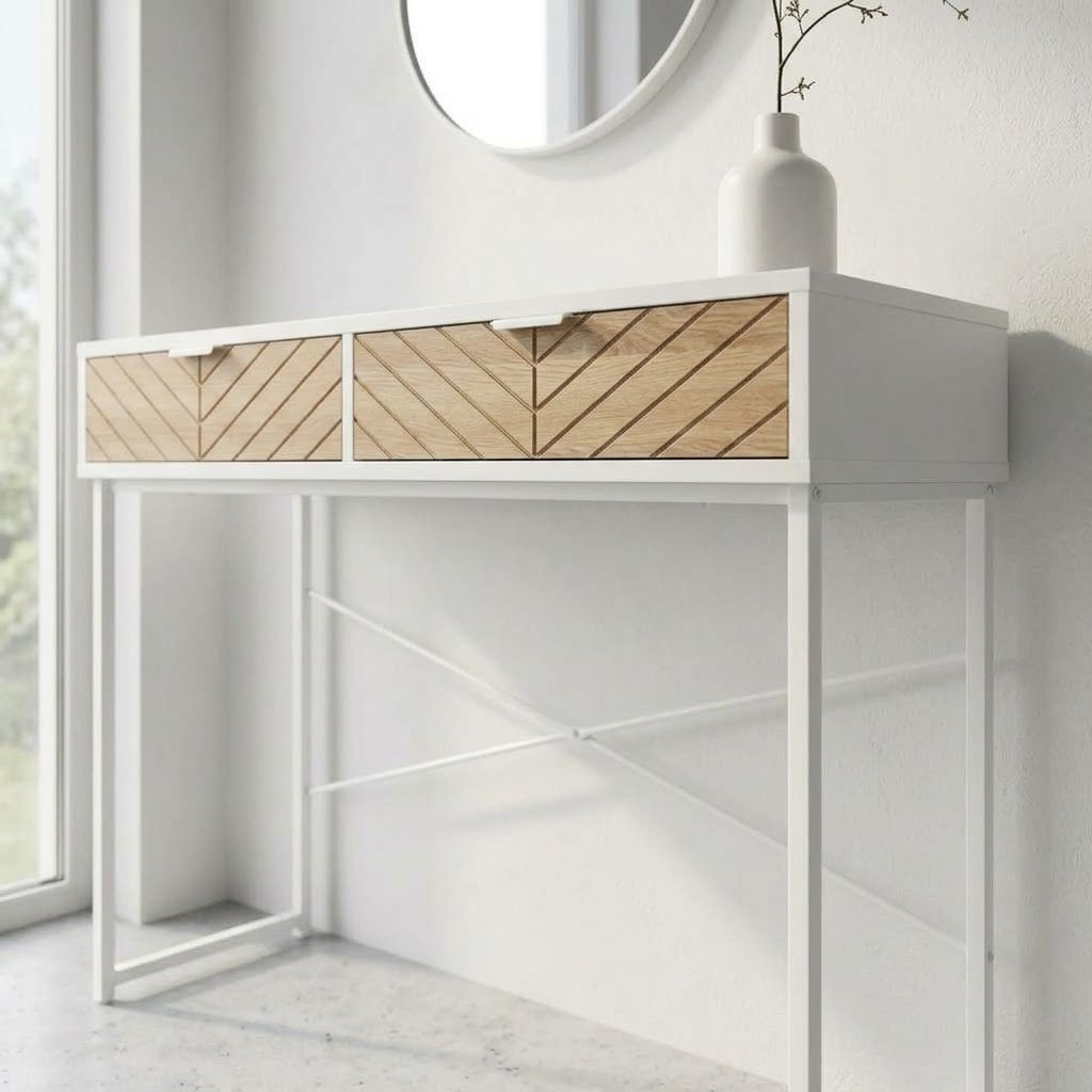 Console d'Entrée Motif Chevron