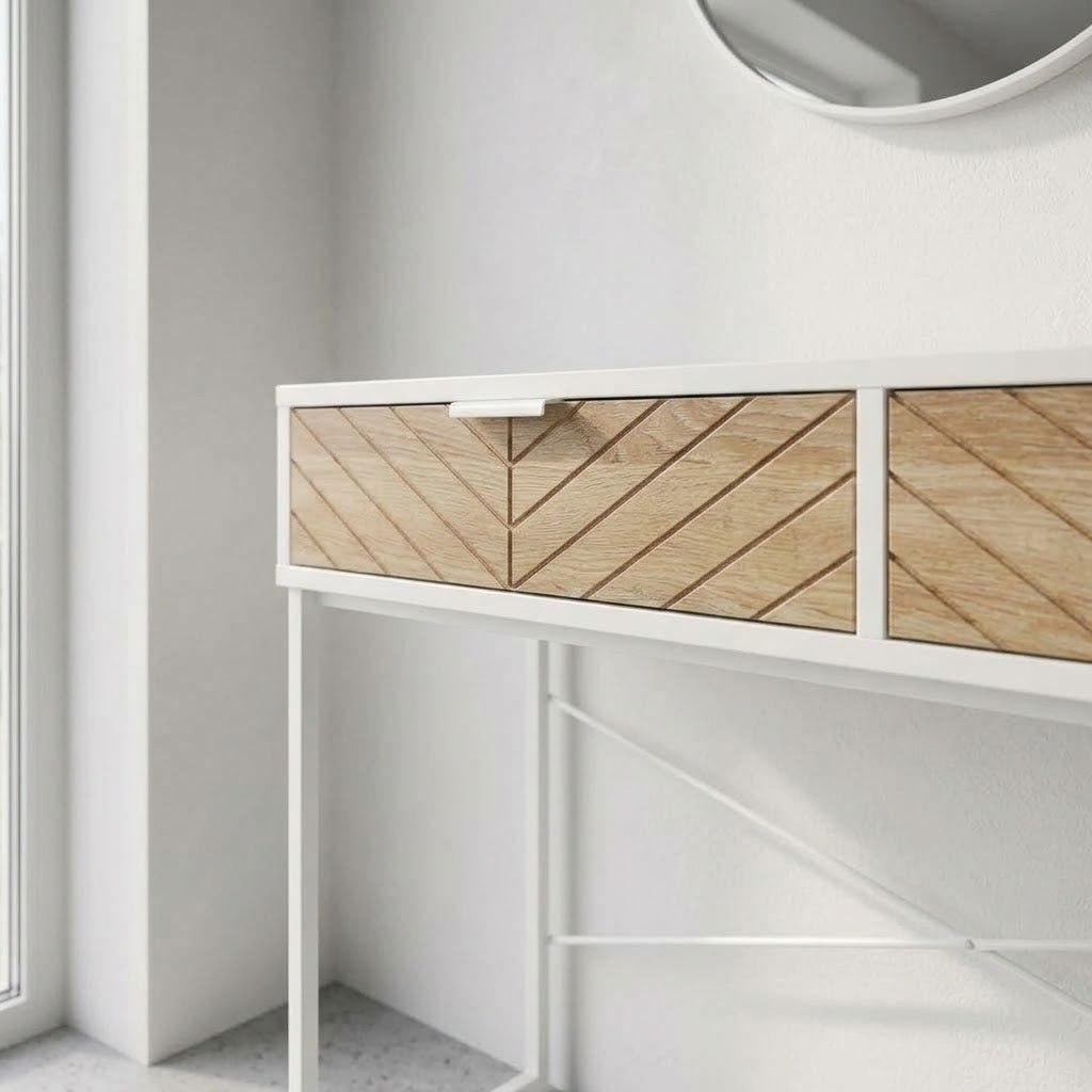 Console d'Entrée Motif Chevron