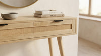 Console Style Rotin Bohème