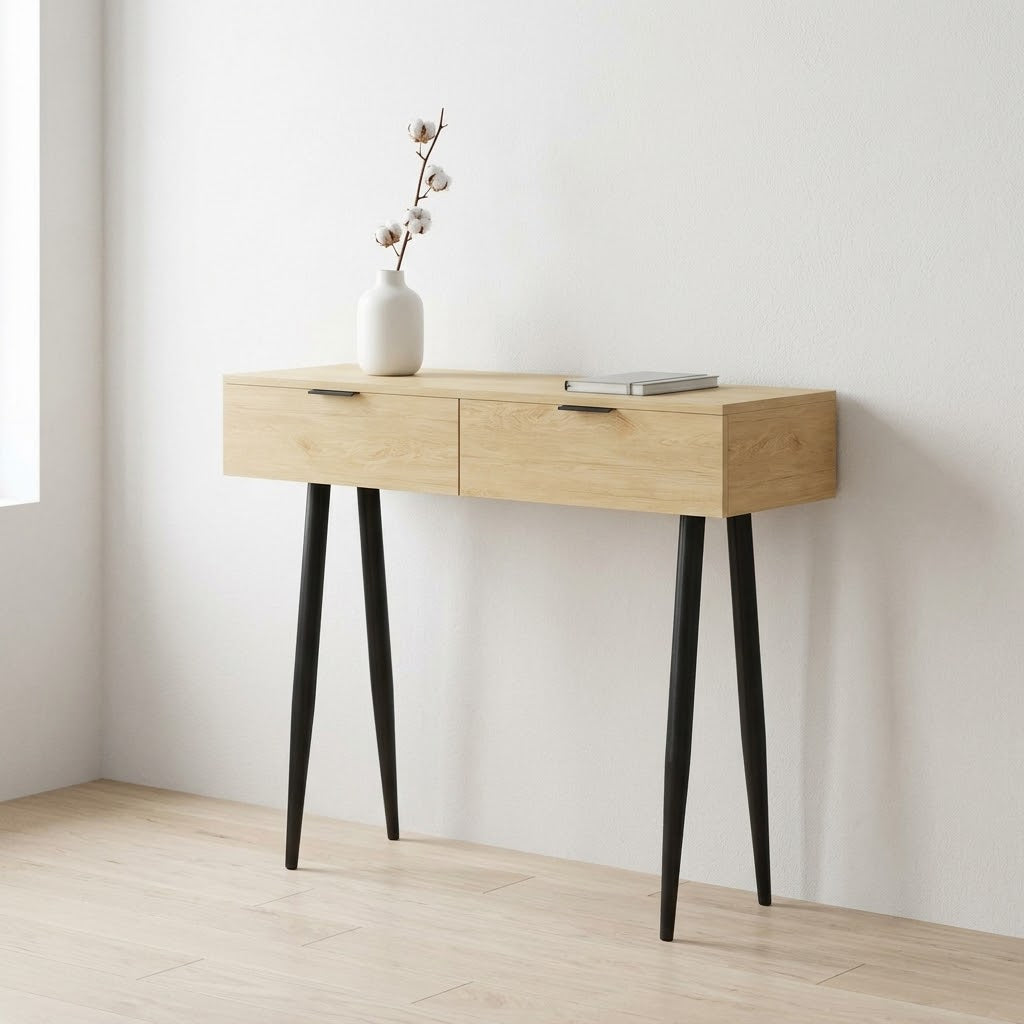 Console Nordique en Chêne