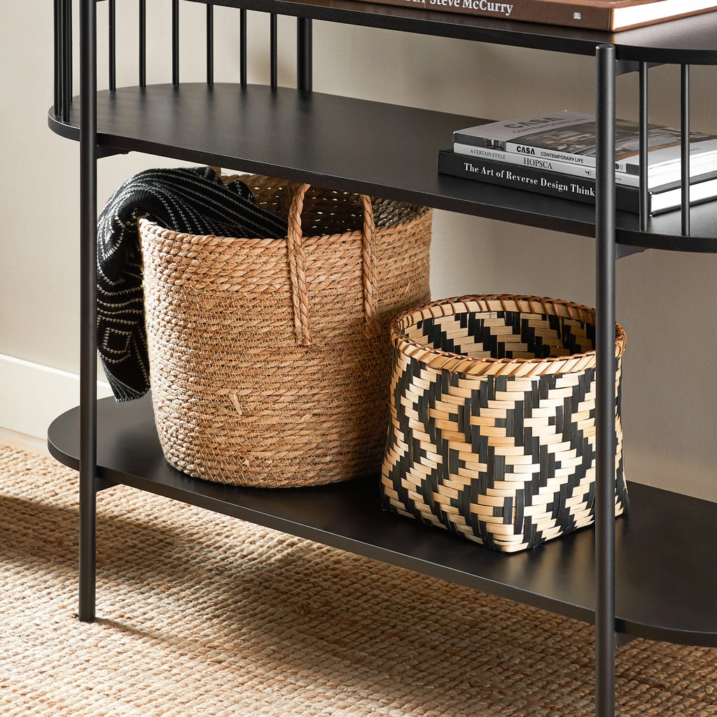 Console d'Entrée — Structure Métal et Bois