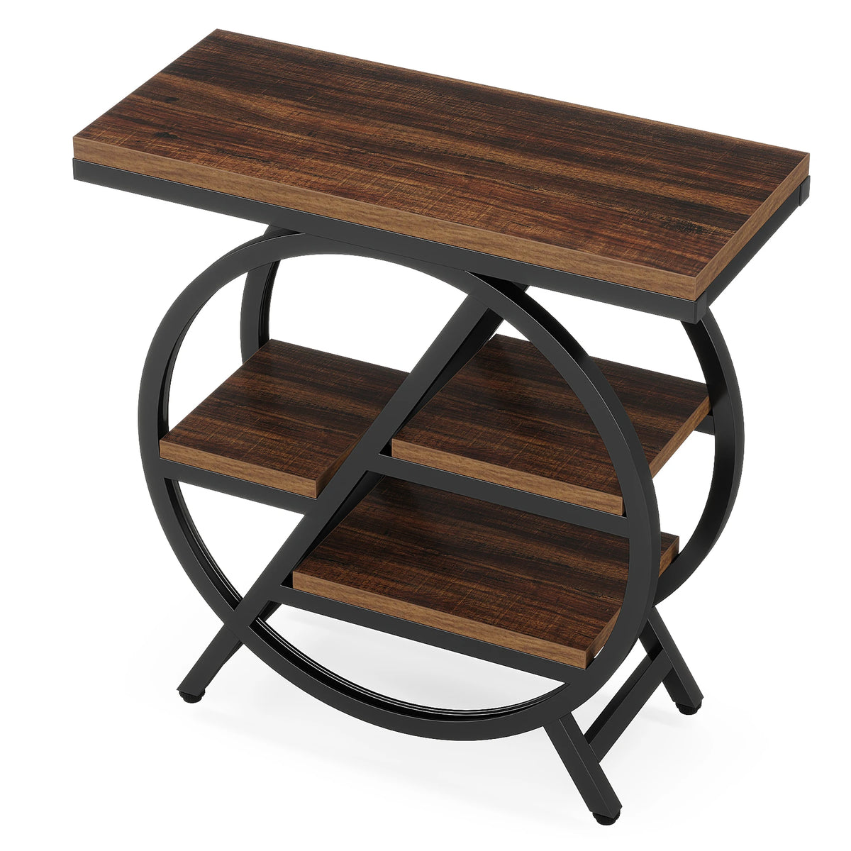 Table d'Appoint Industrielle 3 Niveaux