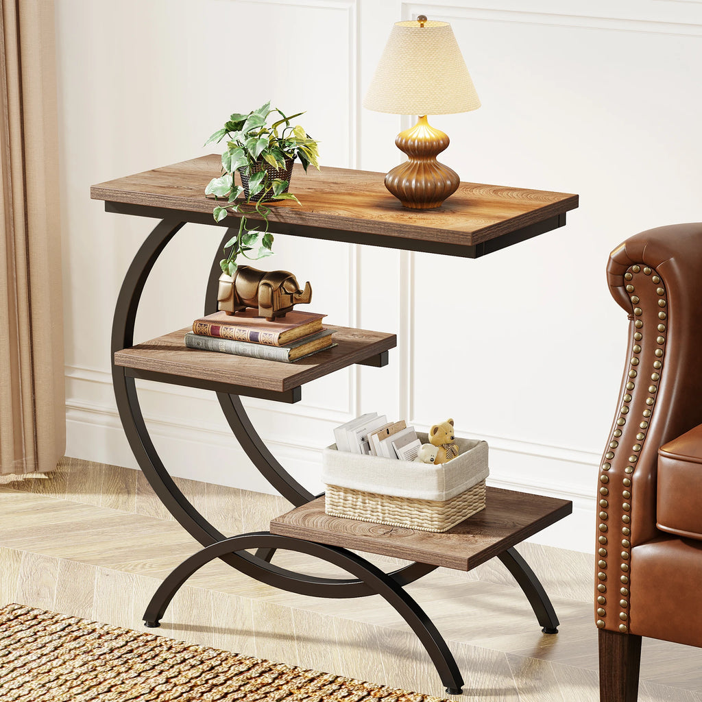 Table d'Appoint en C Style Industriel