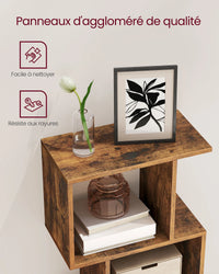 Bibliothèque Design en S 6 Niveaux – Style Moderne