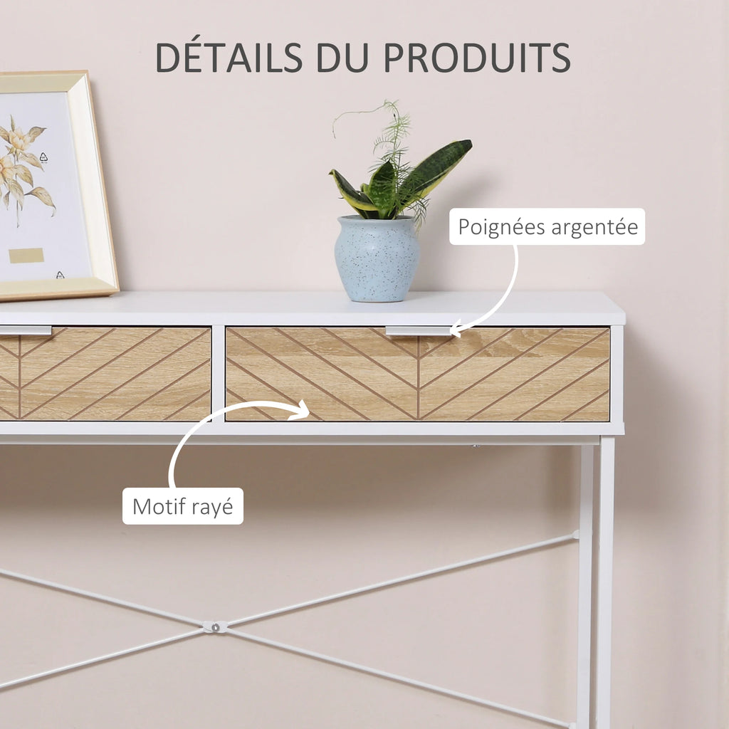 Console d'Entrée Motif Chevron