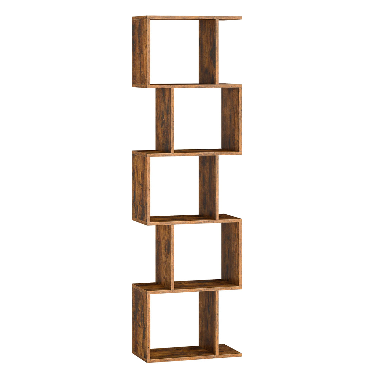Bibliothèque Design en S 6 Niveaux – Style Moderne