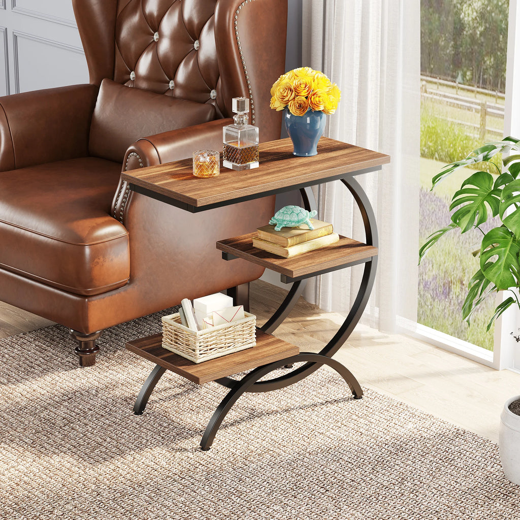 Table d'Appoint en C Style Industriel