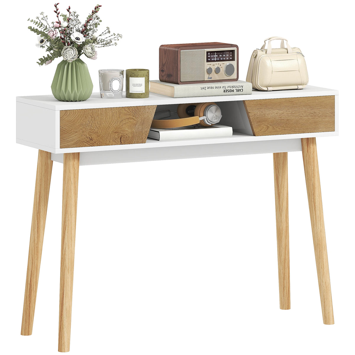 Console 2 Tiroirs et Niche