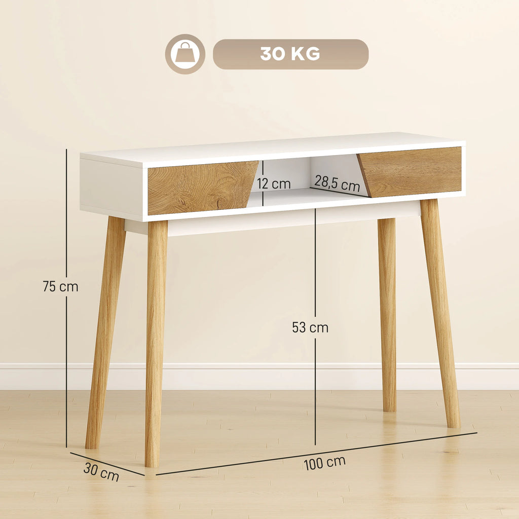 Console 2 Tiroirs et Niche