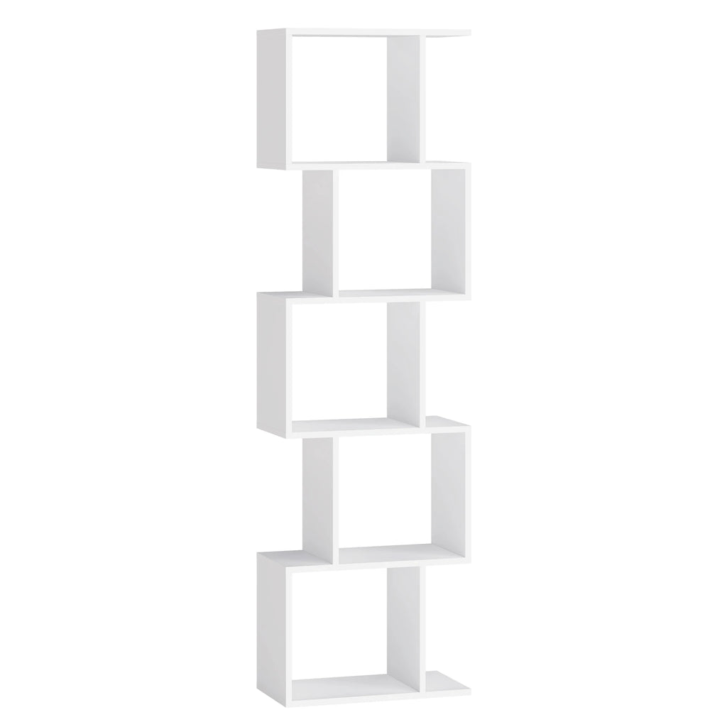 Bibliothèque Design en S 6 Niveaux – Style Moderne