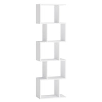 Bibliothèque Design en S 6 Niveaux – Style Moderne