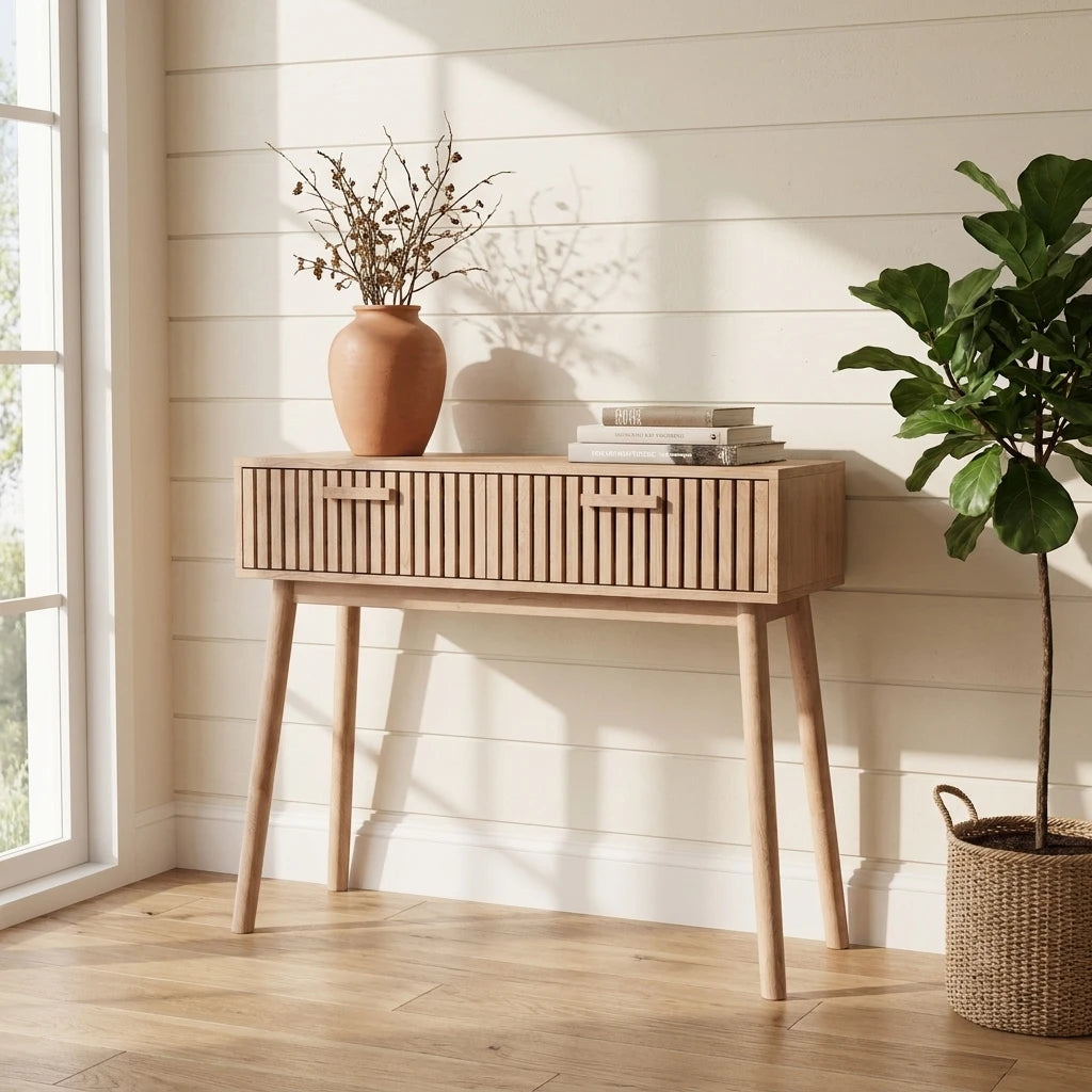 Console en Bois Naturel