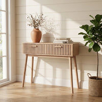 Console en Bois Naturel