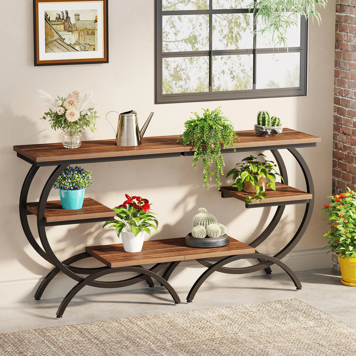 Table d'Appoint en C Style Industriel
