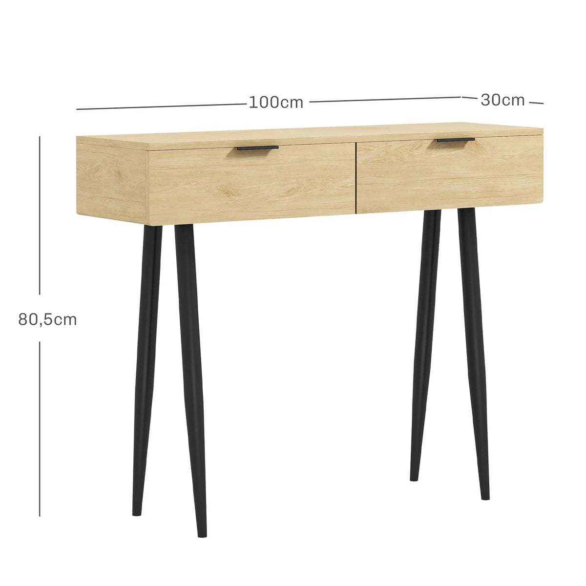 Console Nordique en Chêne
