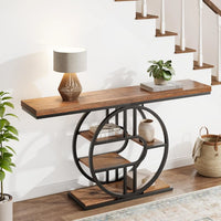 Console d'Entrée 5 Niveaux en Bois – Meuble Fin