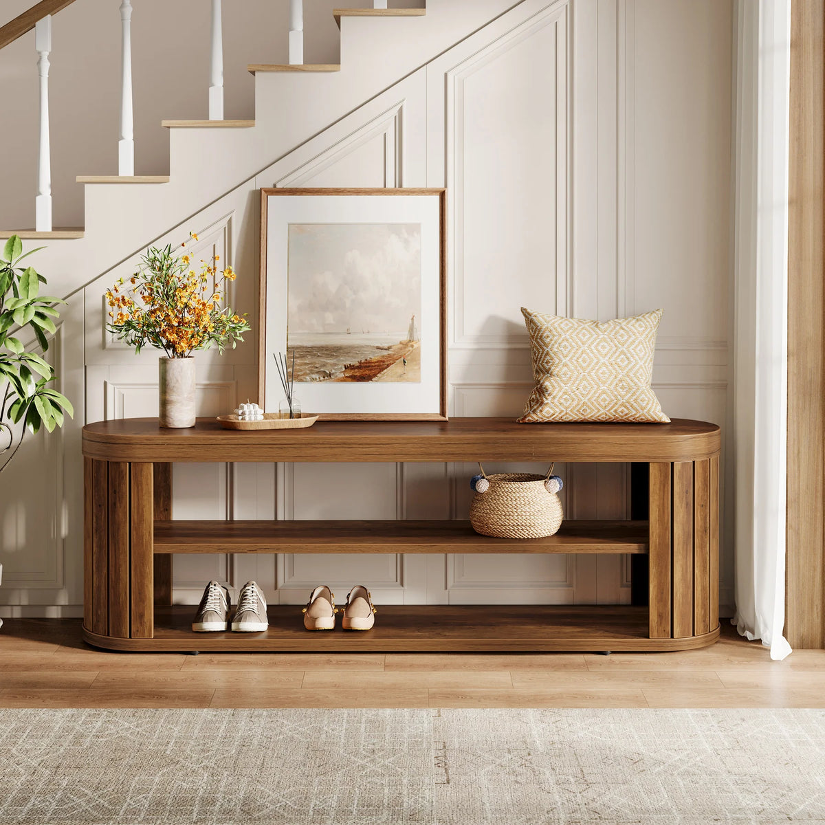 Banc d'Entrée 2 Étagères